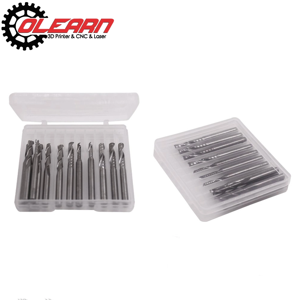 Olearn Flute Chipbreaker Upcut Spiral End Mill Mortise Rough Router Bits 1/2 Inch Cutting Diamter CNC Machine Tool